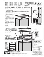 Предварительный просмотр 14 страницы InterMetro Ind. MetroBasix Plus MBA190 Assembly Manual