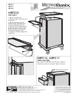 Preview for 18 page of InterMetro Ind. MetroBasix Plus MBA190 Assembly Manual