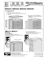 Предварительный просмотр 20 страницы InterMetro Ind. MetroBasix Plus MBA190 Assembly Manual