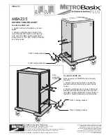 Предварительный просмотр 22 страницы InterMetro Ind. MetroBasix Plus MBA190 Assembly Manual