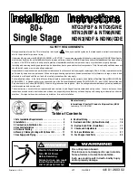 International Comfort Products Corporation NDN3/NDF Installation Instructions Manual preview