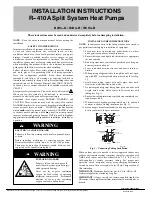 International comfort products N4H4-G Installation Instructions Manual preview