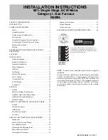 Preview for 1 page of International comfort products R8MXL Installation Instructions Manual