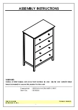 International Concepts BD-8004 Assembly Instructions Manual preview