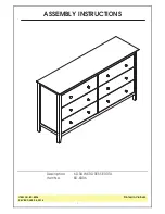 International Concepts BROKLYN BD-8006 Assembly Instructions Manual preview