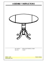 Preview for 1 page of International Concepts T-42DP Assembly Instructions