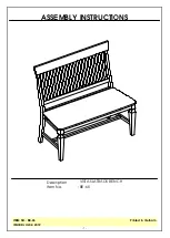 International Concepts VISTA BE-65 Assembly Instructions preview