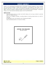 Предварительный просмотр 2 страницы International Concepts VISTA BE-65 Assembly Instructions