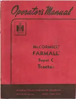 Preview for 1 page of International Harvester Company McCormick Farmall Super C Operator'S Manual