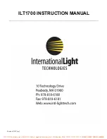 International Light Technologies ILT1700 Instruction Manual предпросмотр