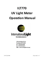 International Light Technologies ILT770 Operation Manual предпросмотр