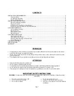 Preview for 2 page of International Refrigeration Products WA410YR User Manual