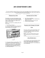 Preview for 15 page of International Refrigeration Products WA410YR User Manual