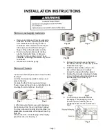 Preview for 6 page of International Refrigeration Products WA415YREB User Manual