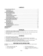 Preview for 2 page of International Refrigeration Products WA418ZRX User Manual