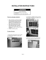 Preview for 6 page of International Refrigeration Products WA418ZRX User Manual