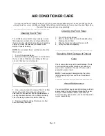 Preview for 22 page of International Refrigeration Products WA418ZRX User Manual