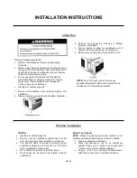 Предварительный просмотр 6 страницы International Refrigeration Products WHP412230R User Manual