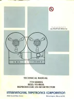 International Tapetronics Corporation 770 Series Technical Manual предпросмотр