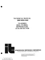 Preview for 2 page of International Tapetronics Corporation 770 Series Technical Manual