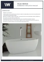 Предварительный просмотр 1 страницы INTERNATIONAL WATER & WELLNESS Acrylic Arco Installation Instructions Manual