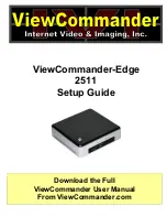 Preview for 1 page of Internet Video & Imaging ViewCommander-Edge 2511 Setup Manual