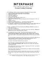 Preview for 3 page of Interphase PC/180 Troubleshooting Manual