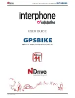 Interphone GPSBIKE User Manual preview