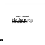 Preview for 20 page of Interphone PASSENGER F3 Instruction Manual