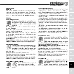 Preview for 97 page of Interphone PASSENGER F3 Instruction Manual