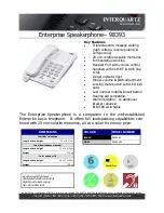 Preview for 1 page of Interquartz Enterprise 98393 HS Specifications