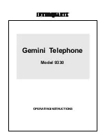 Предварительный просмотр 1 страницы Interquartz Gemini 9330 Operating Instructions Manual