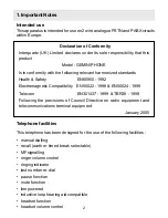 Предварительный просмотр 3 страницы Interquartz Gemini 9330 Operating Instructions Manual