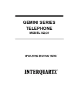 Interquartz Gemini IQ331 Operating Instructions Manual предпросмотр