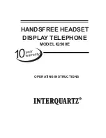 Interquartz IQ560E Operating Instructions Manual preview