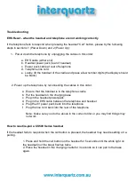 Предварительный просмотр 3 страницы Interquartz IQ750EHS Installation And Troubleshooting