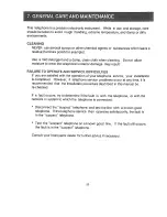 Preview for 20 page of Interquartz IQTEL500 Operating Instructions Manual