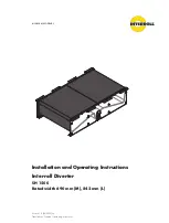 Preview for 1 page of Interroll Diverter SH 1500 Installation And Operating Instructions Manual