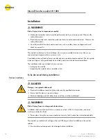 Preview for 18 page of Interroll SH 1400 Installation And Operating Instructions Manual