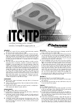 Intersam ITC-ITP Series Installation And Maintenance Instructions preview