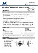 Intersan GalvinCare WM-TMVPMSCS Technical Data предпросмотр