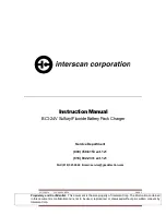 Preview for 1 page of Interscan Corporation BC1-24V Instruction Manual