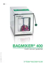 Interscience BAGMIXER 400 User'S Manual / Guarantee preview