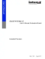 Предварительный просмотр 1 страницы Intersil ISL32741EVAL1Z User Manual