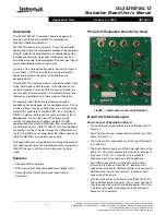 Предварительный просмотр 1 страницы Intersil ISL54210EVAL1Z User Manual