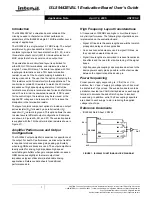 Preview for 1 page of Intersil ISL59442EVAL1 User Manual