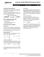 Preview for 1 page of Intersil ISL6443AEVAL2Z Using Manual