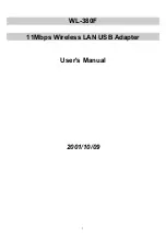 Preview for 1 page of Intersil WL-380F User Manual