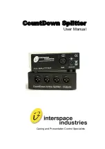 Предварительный просмотр 1 страницы Interspace Industries CountDown Splitter User Manual