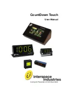 Interspace Industries CountDown Touch User Manual preview